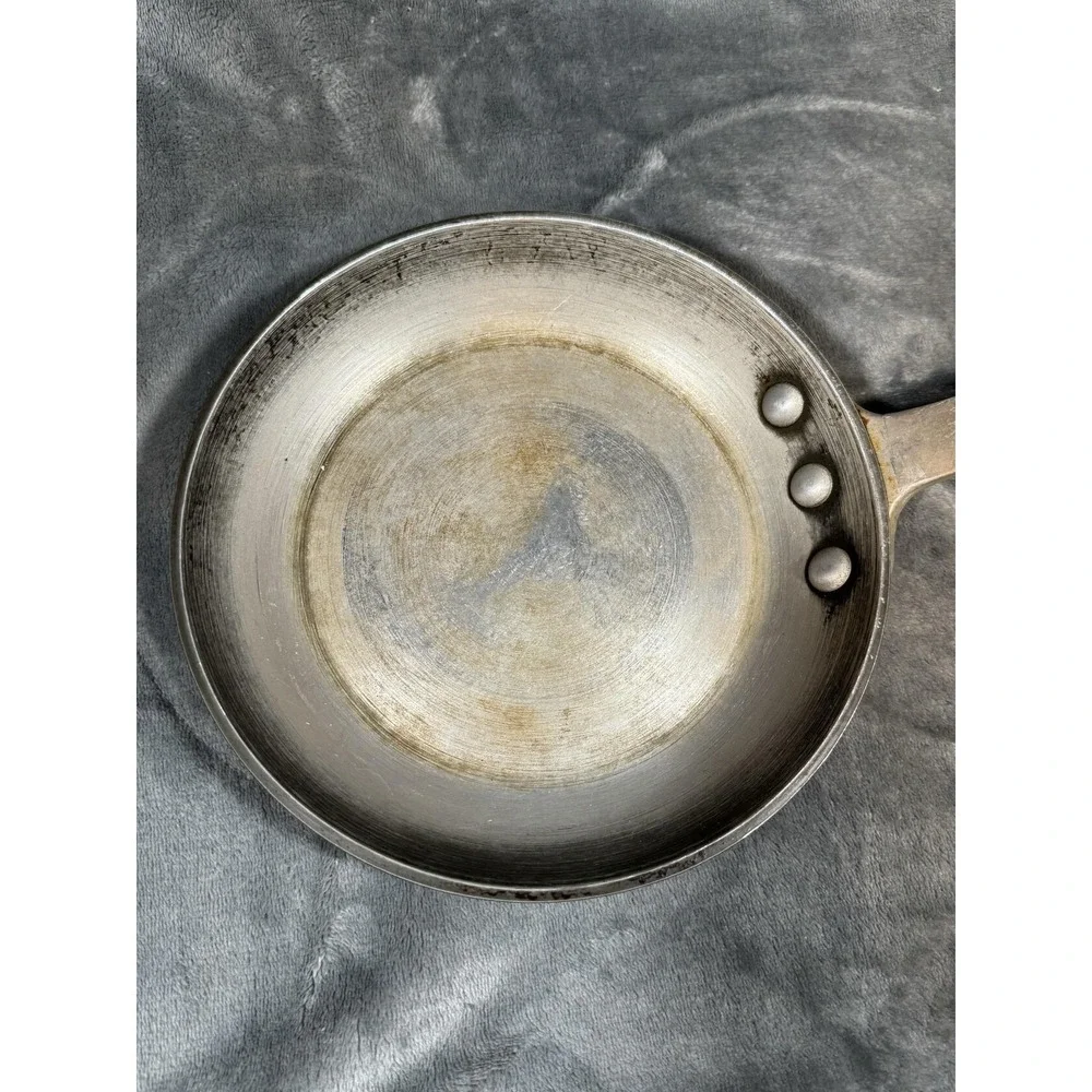 De Buyer Frying Pan 9.8 In Aluminum Skillet Silver Flat Bottom Cookware